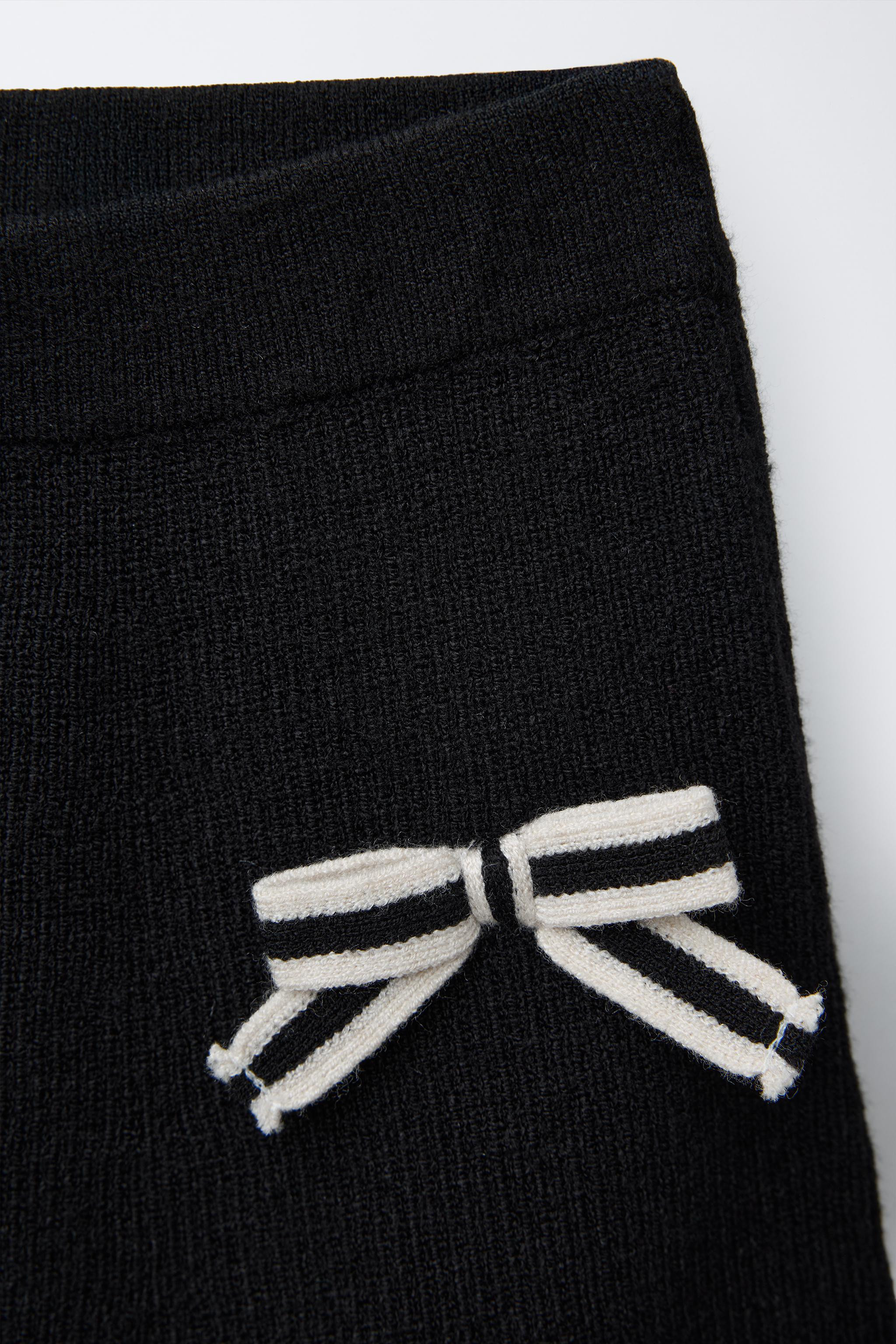 BOW DETAIL KNIT SKIRT | Zara US