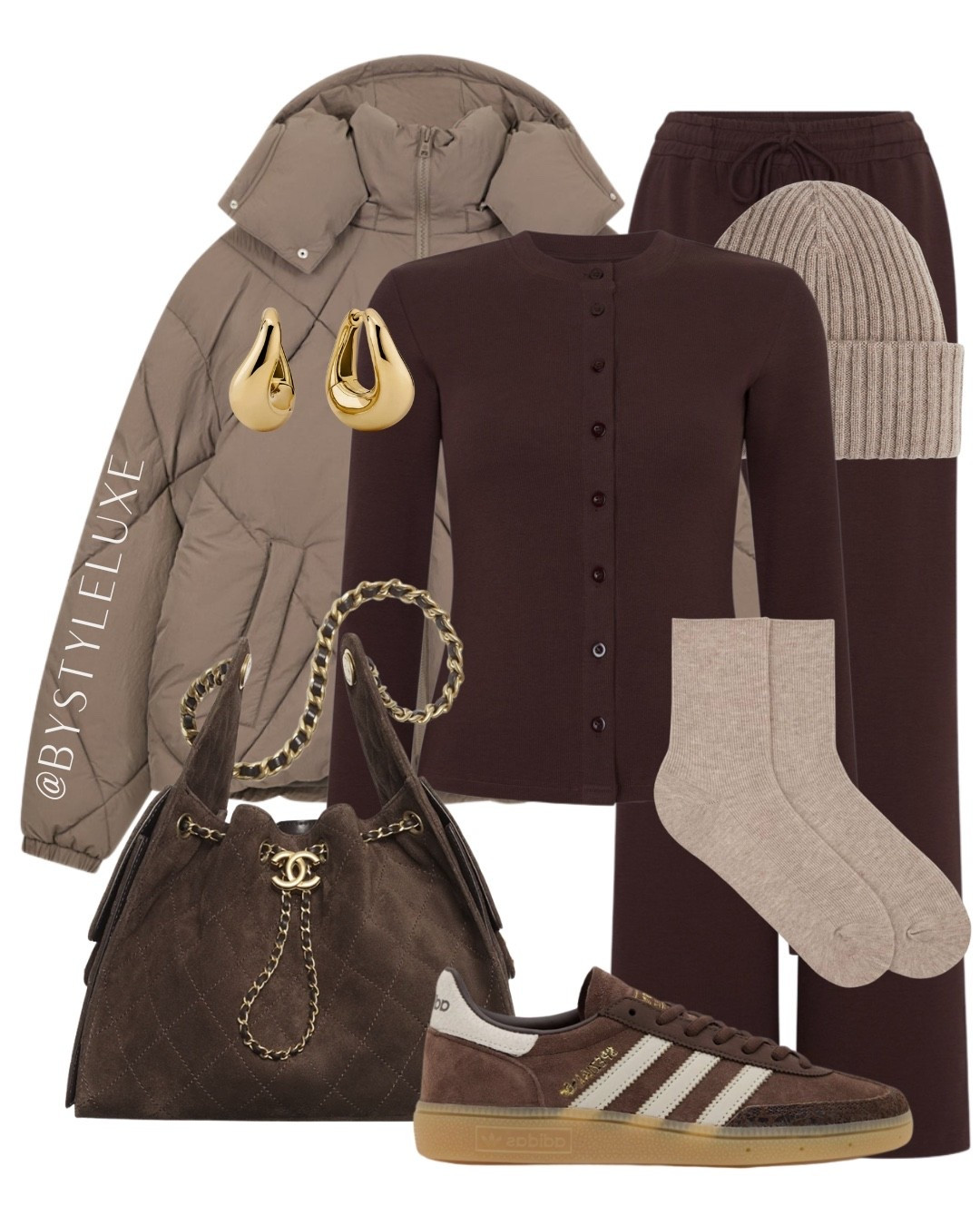 BROWN TONES - new in everyday co-ord set styled with this gorg taupe beige jacket and comfy Spezials

#trainers #coat #winteroutfit 

#LTKeurope #LTKshoes