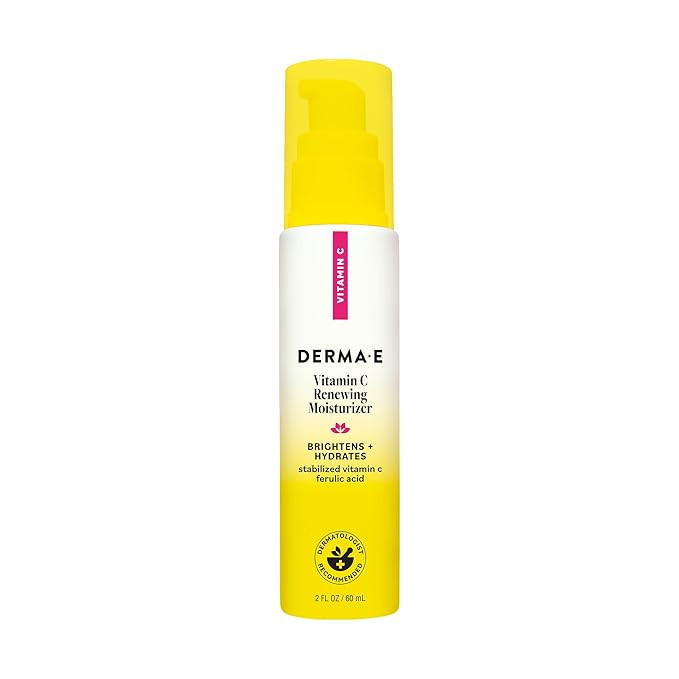 Derma E Vitamin C Renewing Face Moisturizer, 2 Oz, Brightening and Hydrating Facial Skin Renewing... | Amazon (US)