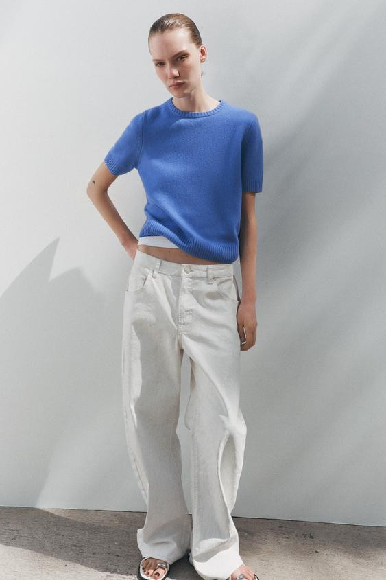 100% WOOL PLAIN TOP | Zara UK