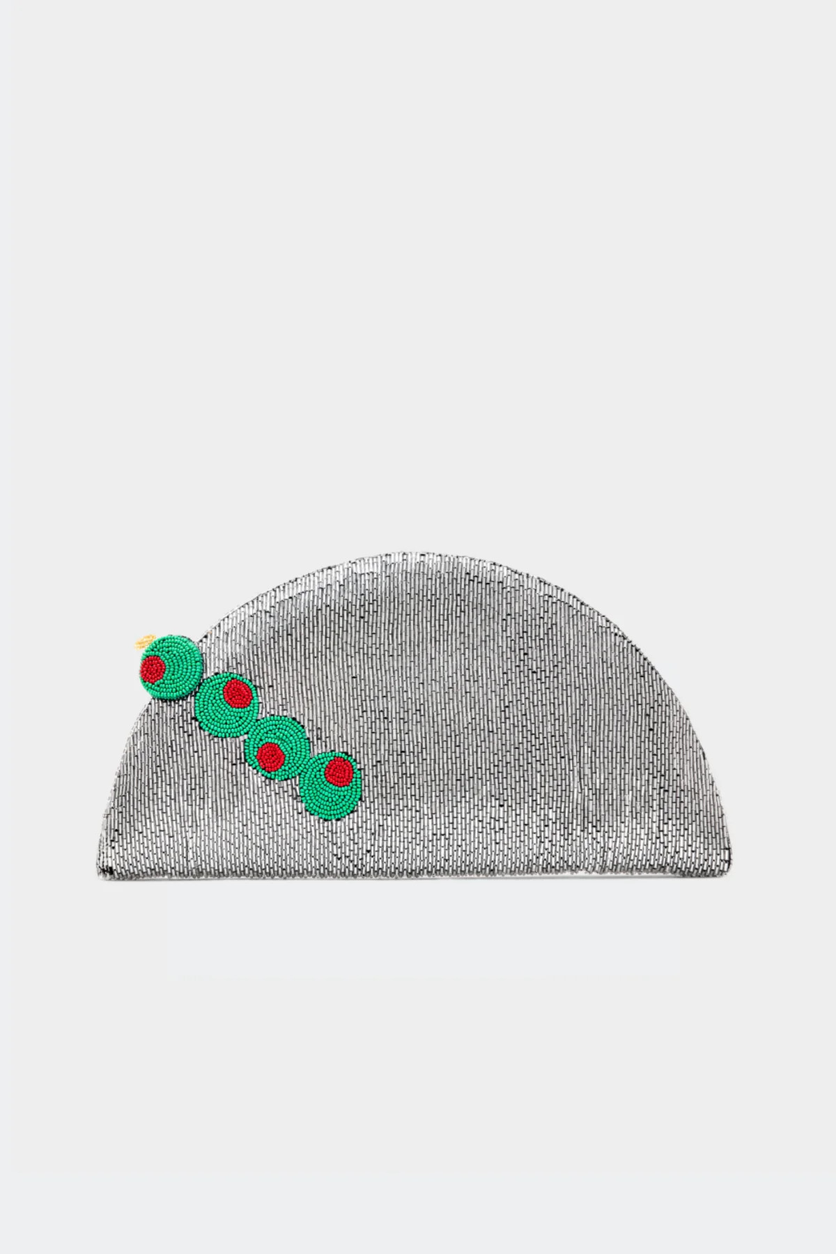 Beaded Lune Clutch In Dirty Martini | Simon Miller