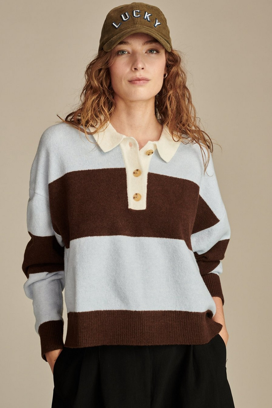 CLOUD SOFT RUGBY POLO SWEATER | Lucky Brand