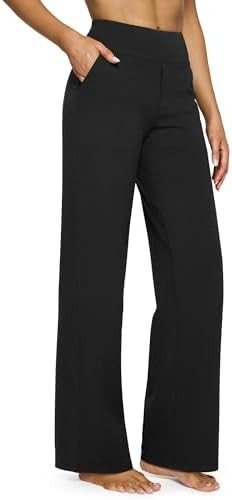 G4Free EverGoing Yoga Pants Women Wide Leg Pants with Pockets High Waist Stretch Dress Casual Swe... | Amazon (US)