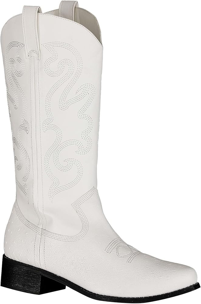 White Cowboy Boots for Men | Costume Shoes for Adults | Amazon (US)