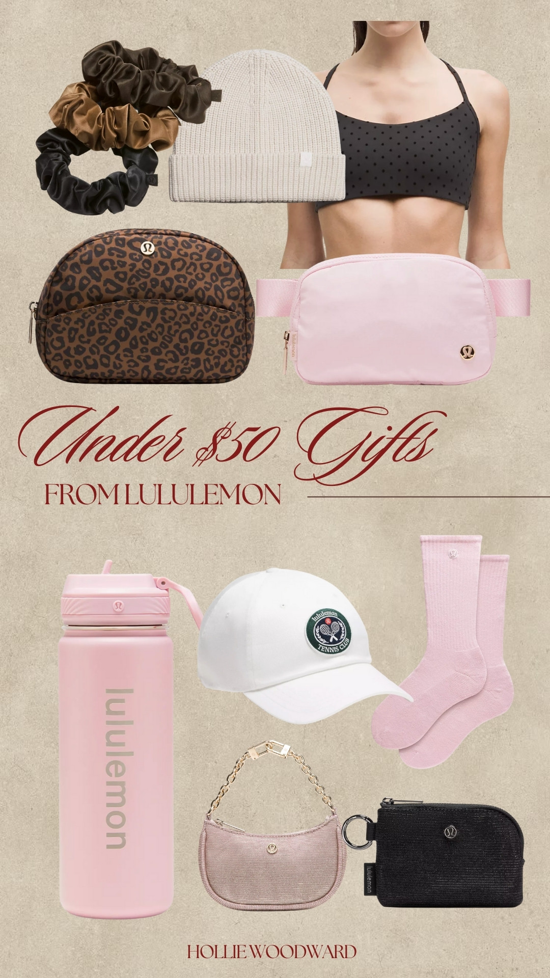 under $50 gifts all from lululemon-- for her! 🩷 

 #LTKGiftGuide #LTKActive