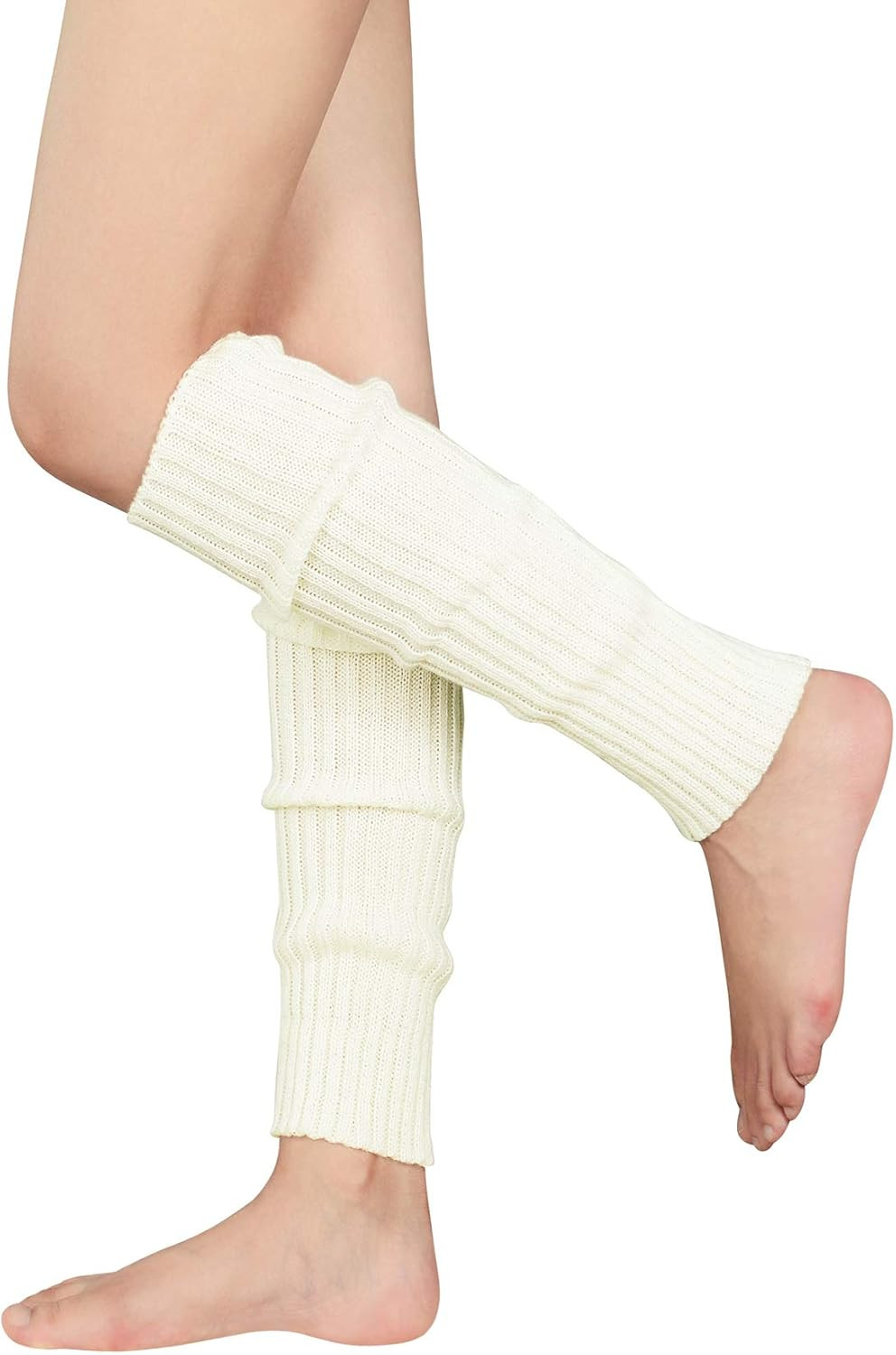 Leg Warmers for Women Girls 80s Ribbed Leg Warmer for Neon Party Knitted Fall Winter Sports Socks | Amazon (US)