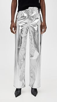 rag & bone Women's Logan Faux Leather Wide Leg Pants | Amazon (US)