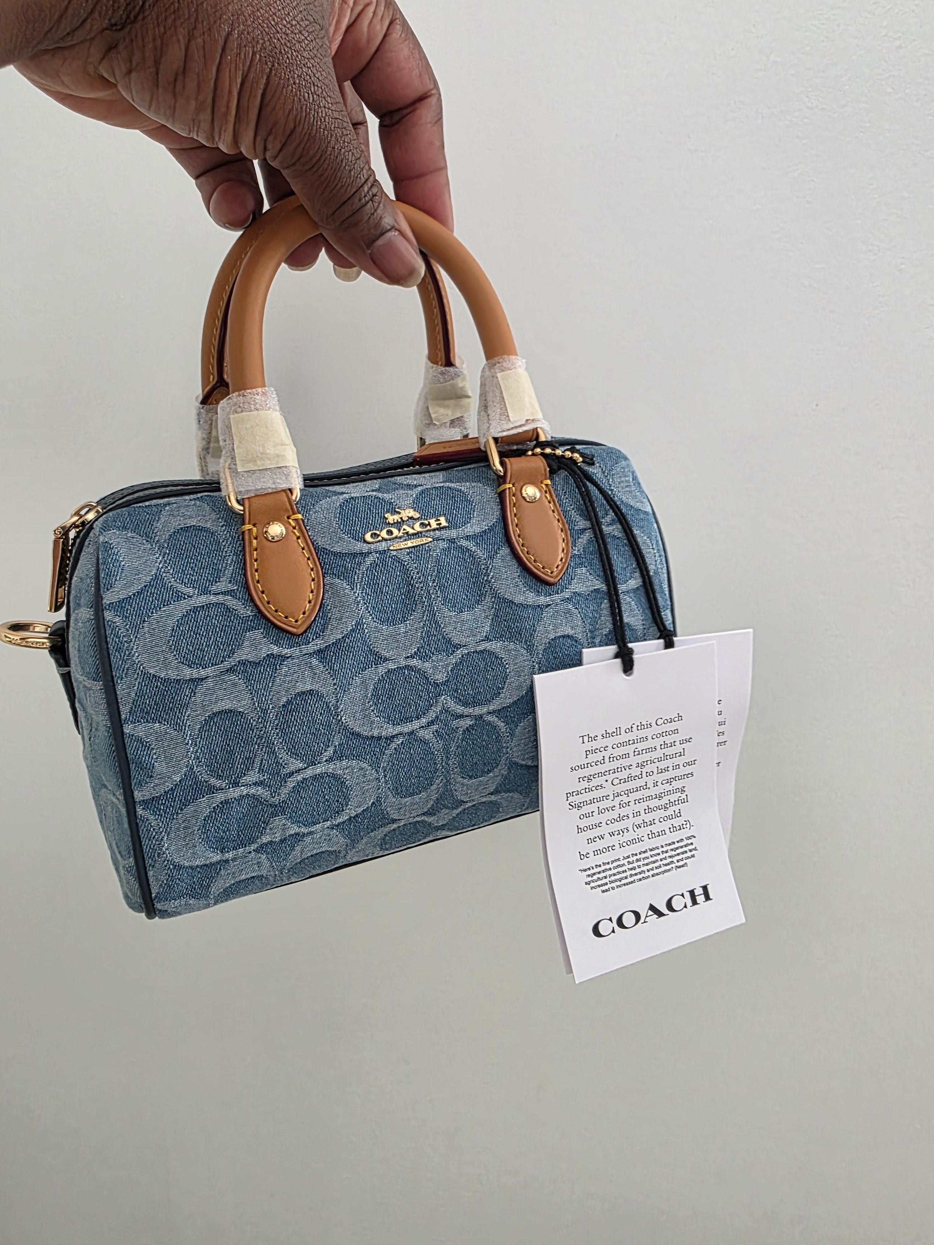 Coach denim bag

