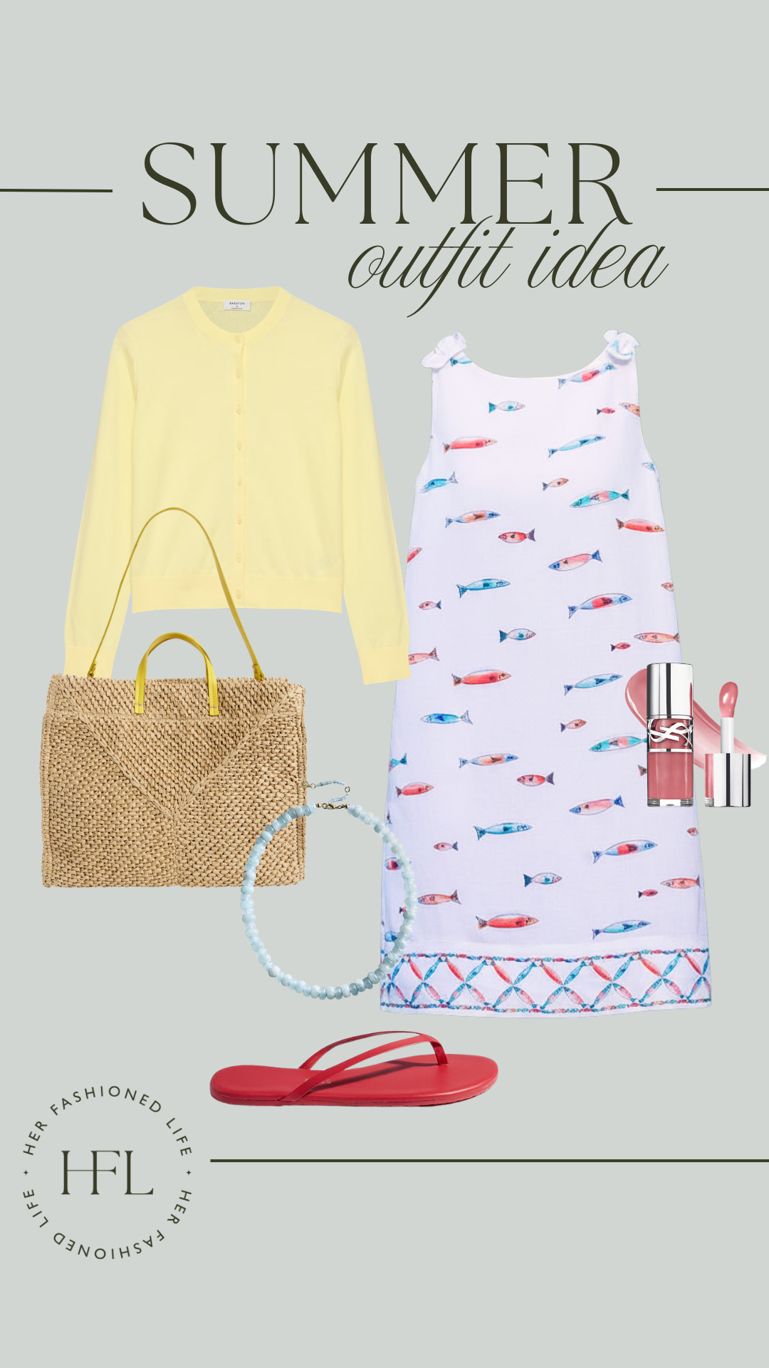 Love a cute Summer outfit idea! #Jewelry #Bag #SummerOutfit #belk #YSL 

 #LTKOver40