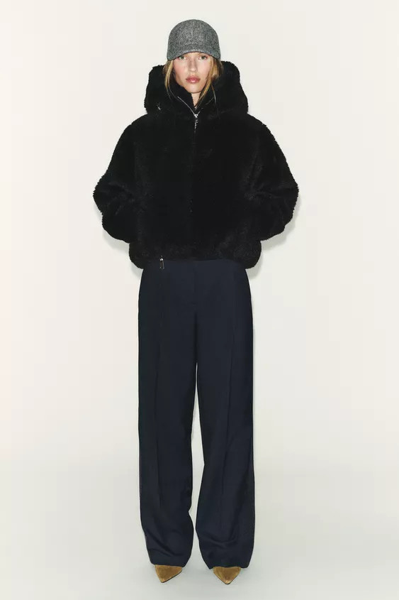 FLEECE HOODIE ANORAK WITH THERMAL INSULATION | Zara US