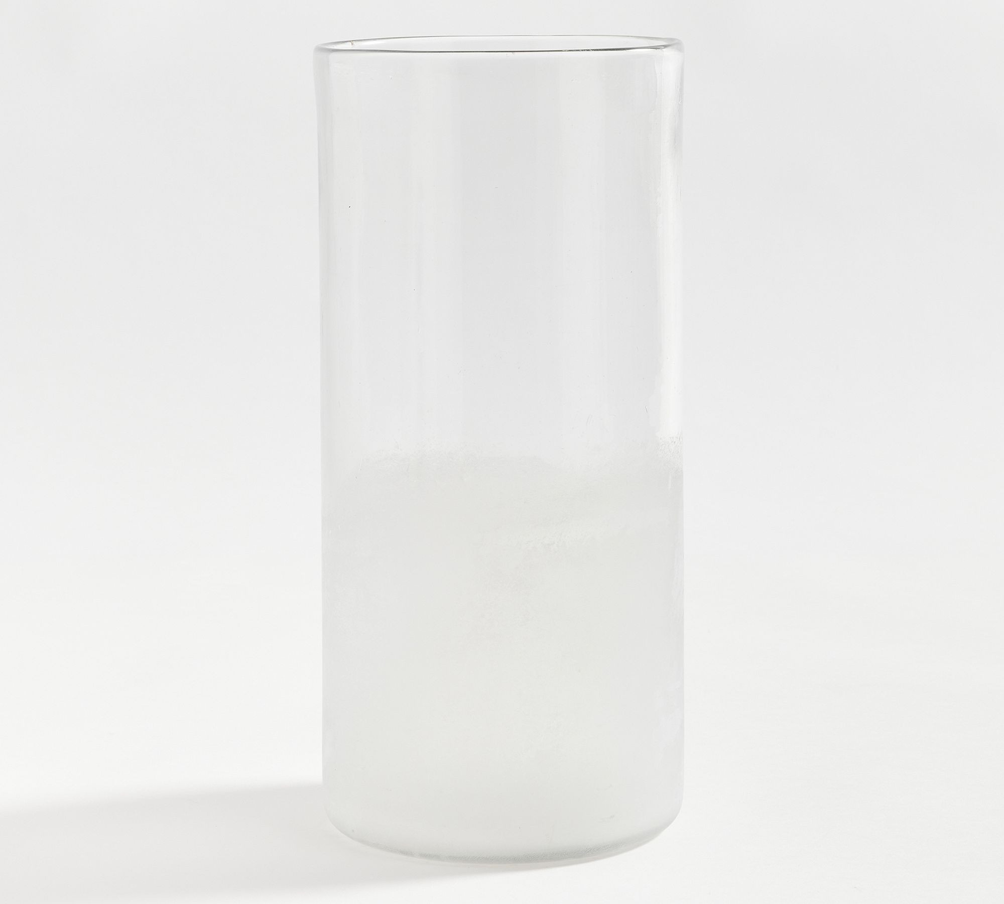 Montauk Frosted Handcrafted Glass Hurricane Candle Holder | Pottery Barn (US)