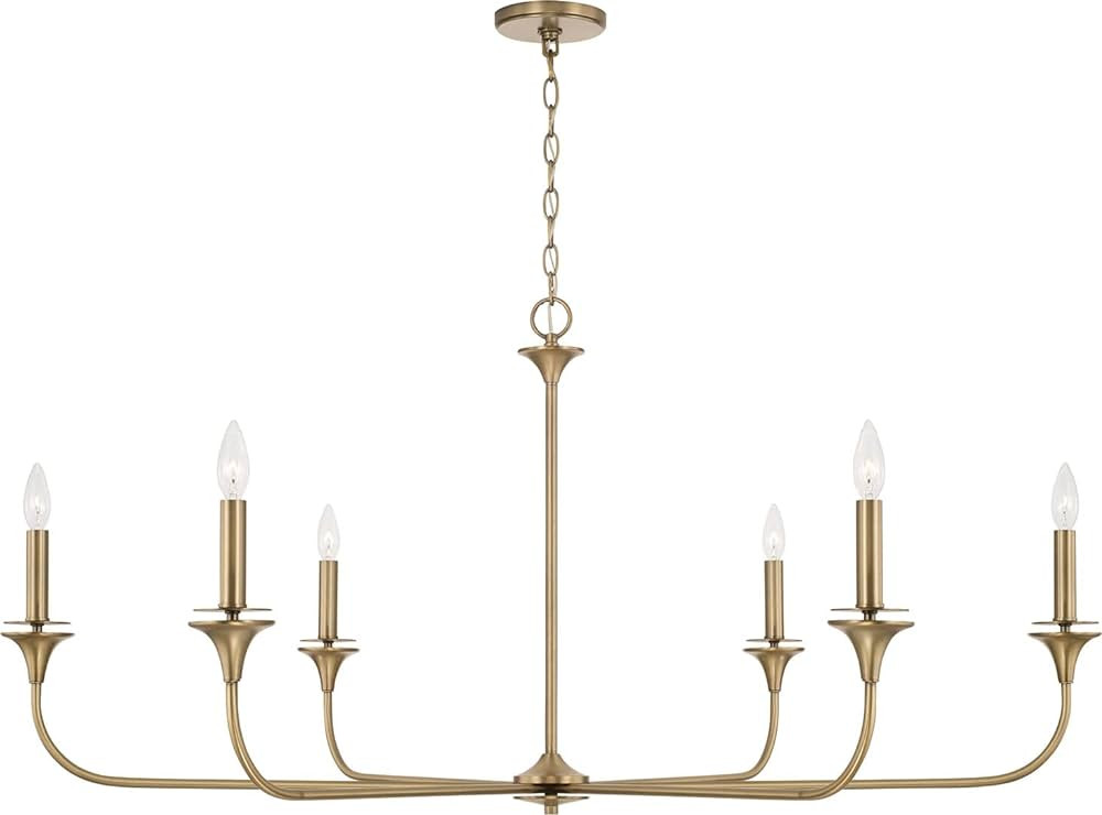 HomePlace Lighting 448961AD Presley Transitional Minimalistic Round Chandelier, 6-Light 360 Total... | Amazon (US)