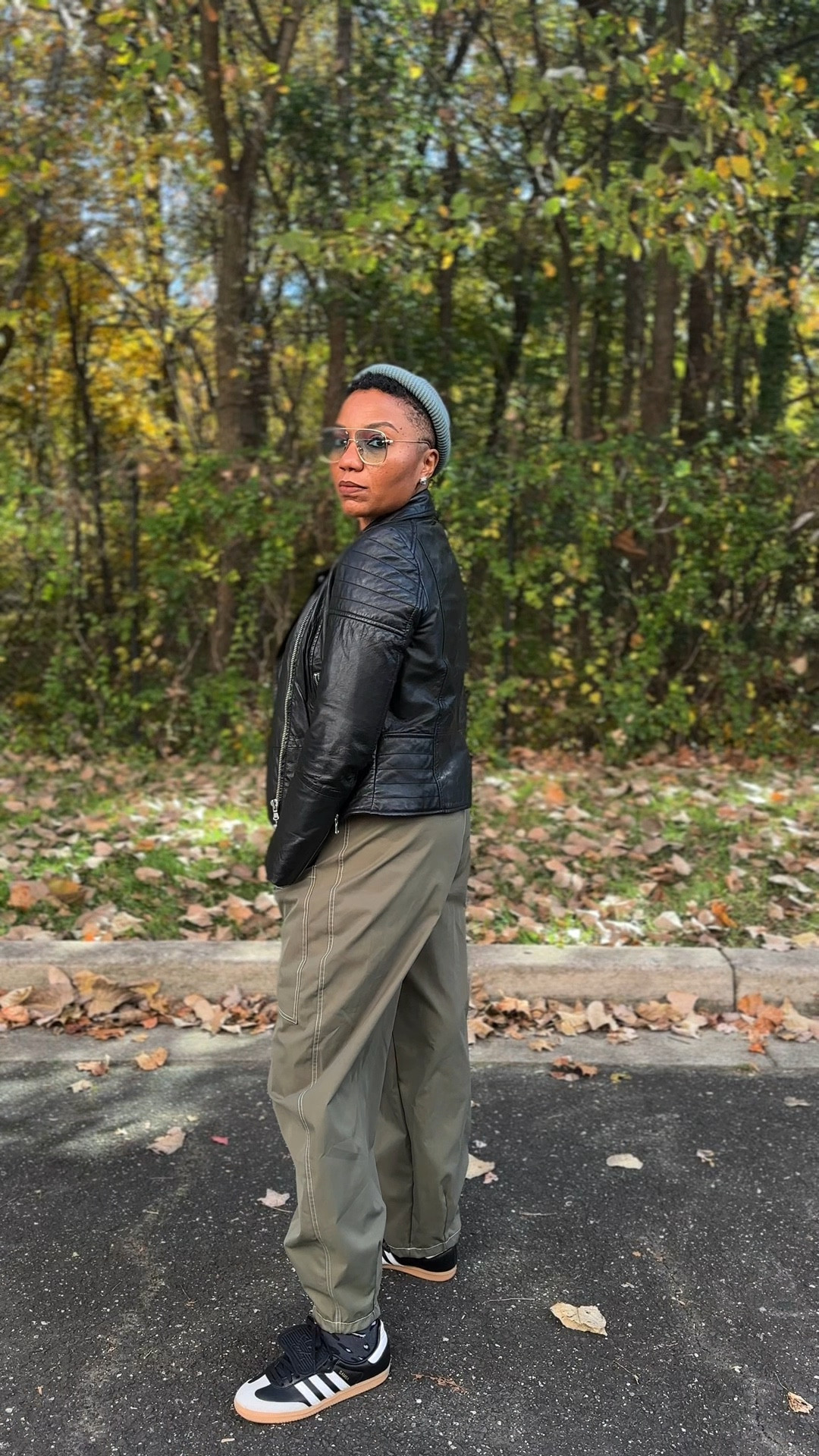 Fall sneaker style inspo - im wearing a medium in the Shein balloon pants

#LTKFindsUnder50 #LTKOver40 #LTKShoeCrush