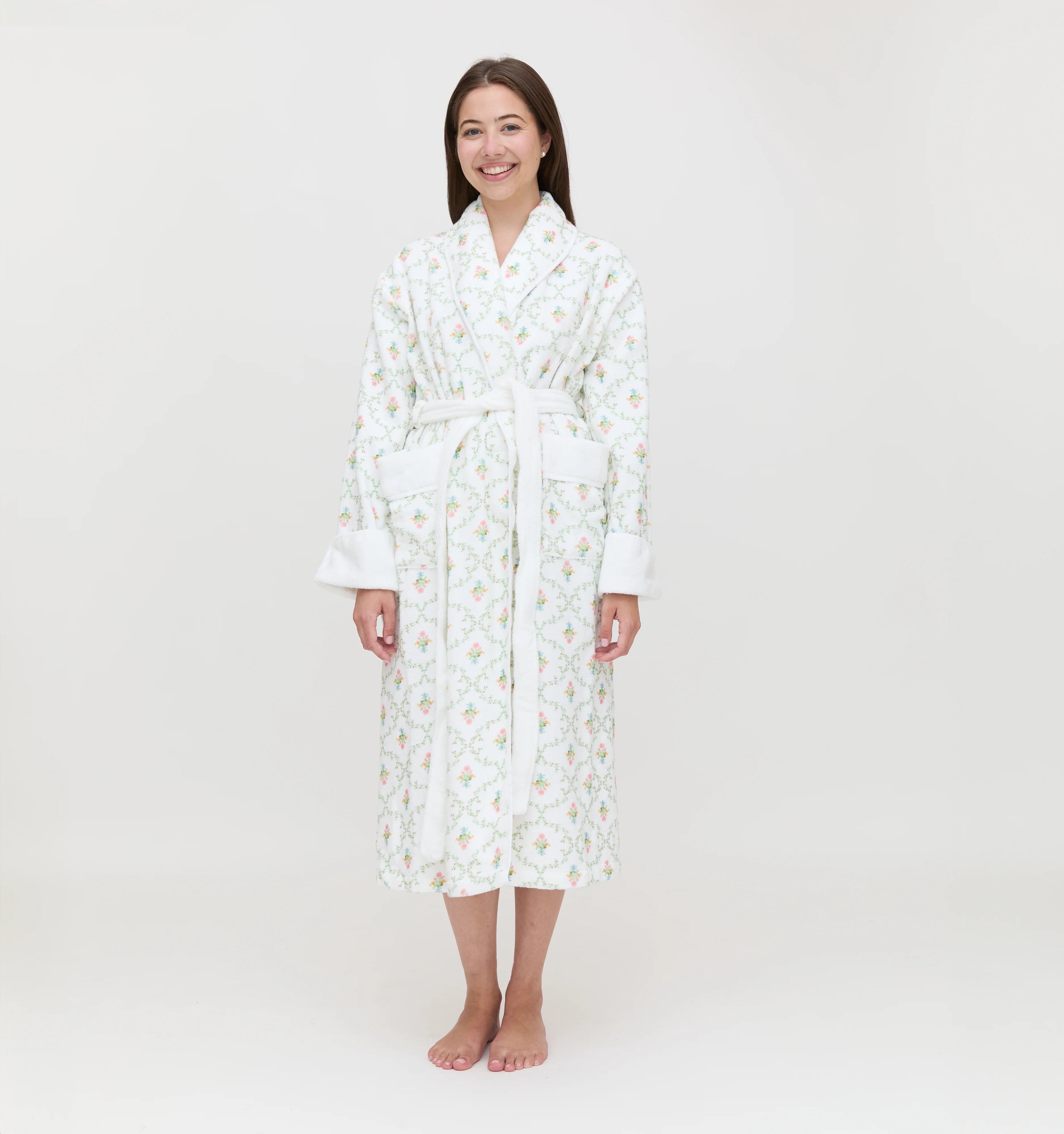 The Hotel Robe - Pastel Trellis | Hill House Home US