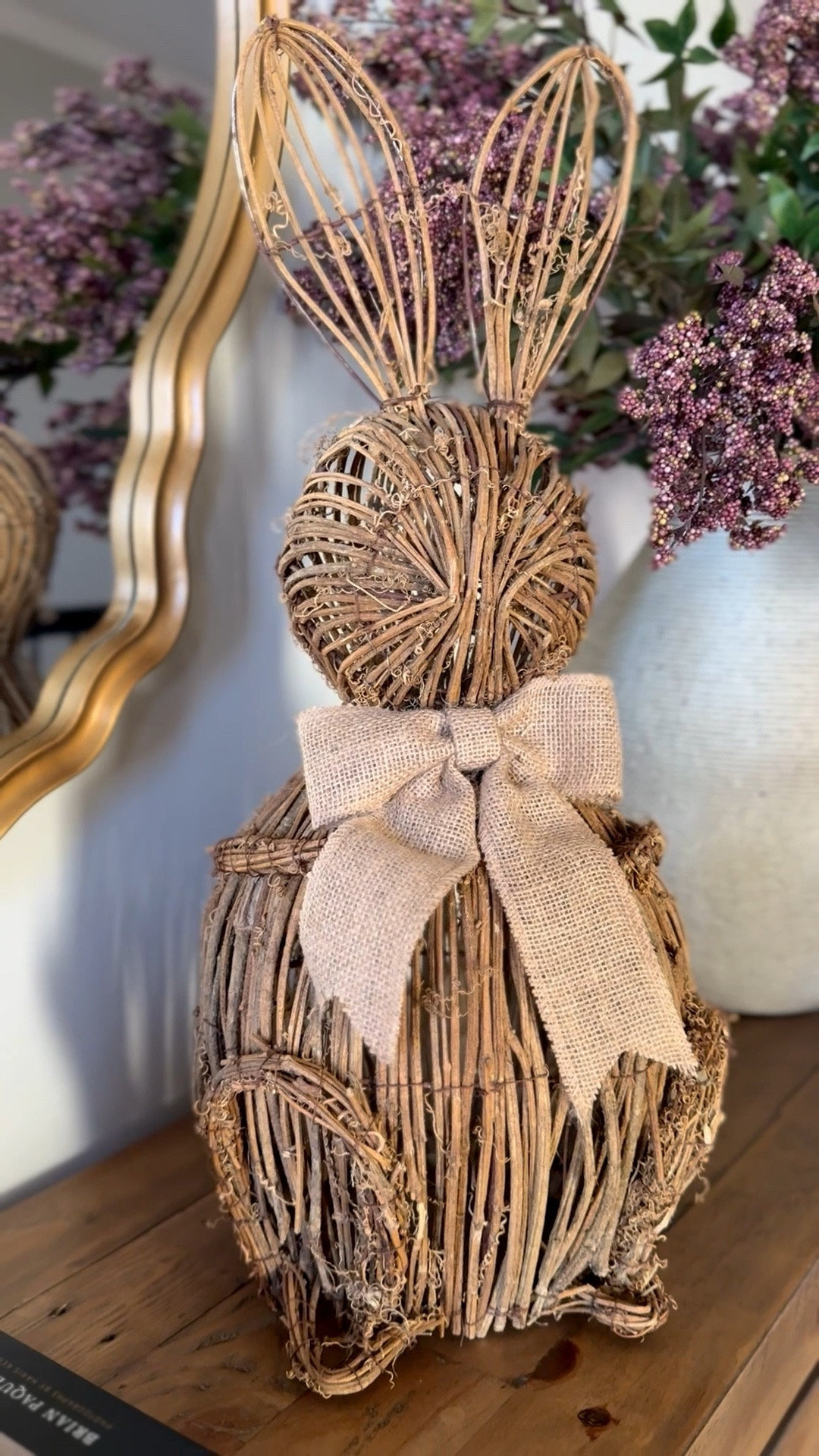 Rattan Bunny! Mine is from at Home. Linking similar here.

#LTKHome #LTKSeasonal