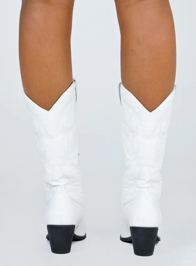 Therapy Clayton Boots White | Princess Polly US