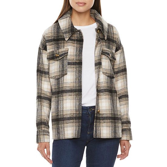 a.n.a Womens Plaid Shacket | JCPenney