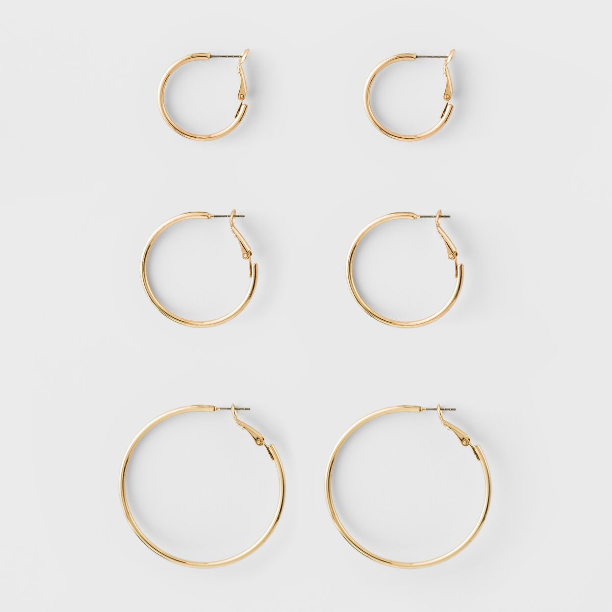 Hoop Earring Set 3ct - A New Day™ Gold | Target