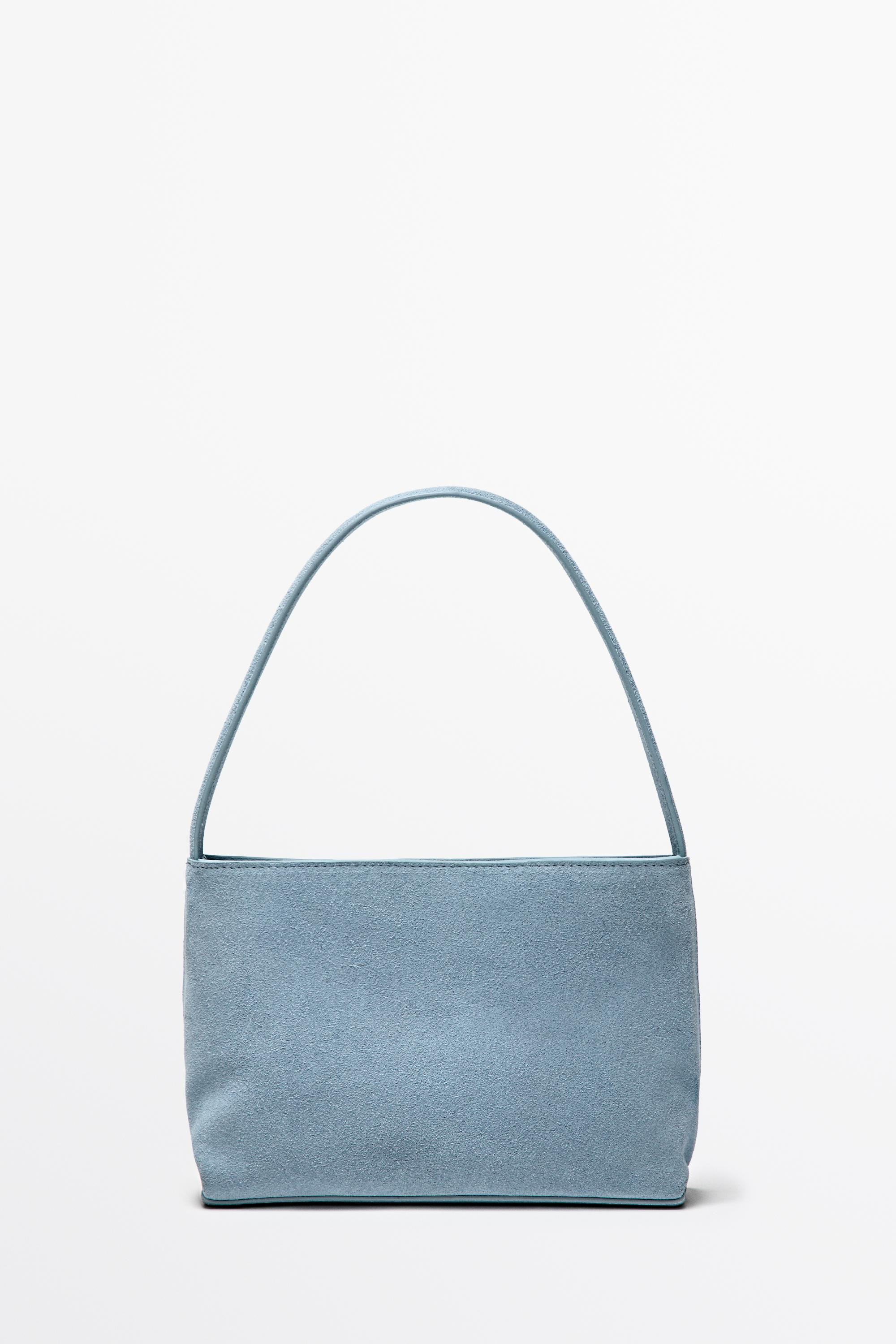 Split suede leather shoulder bag | Massimo Dutti UK