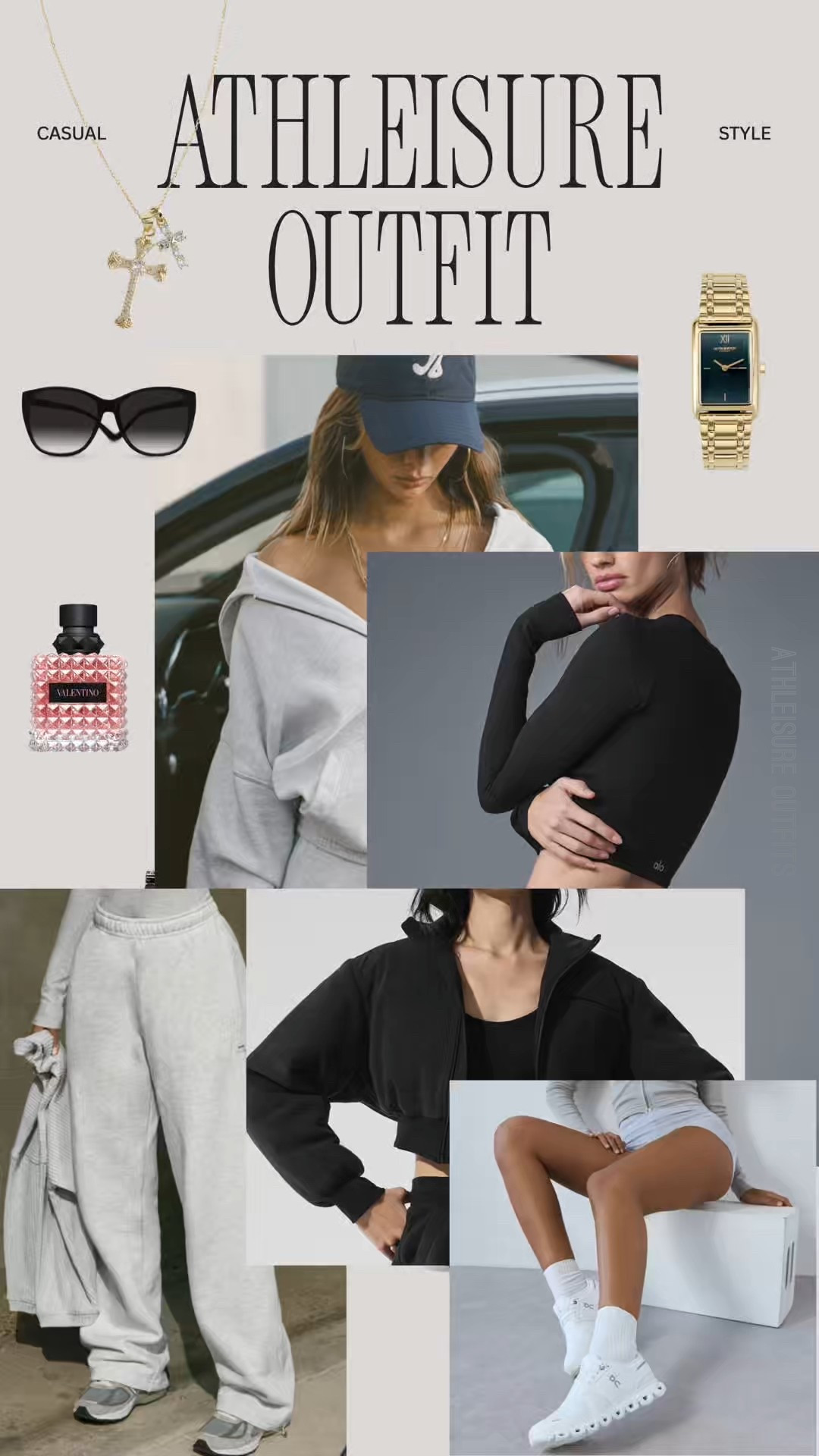 Winter athleisure but make it hot. Oversized sweats, snatched black layers, gold details, clean sneakers. This is your sign to romanticize your sweats. 🖤 ☁️ @aloyoga

#LTKfitnessgoals #LTKSeasonal #LTKootd