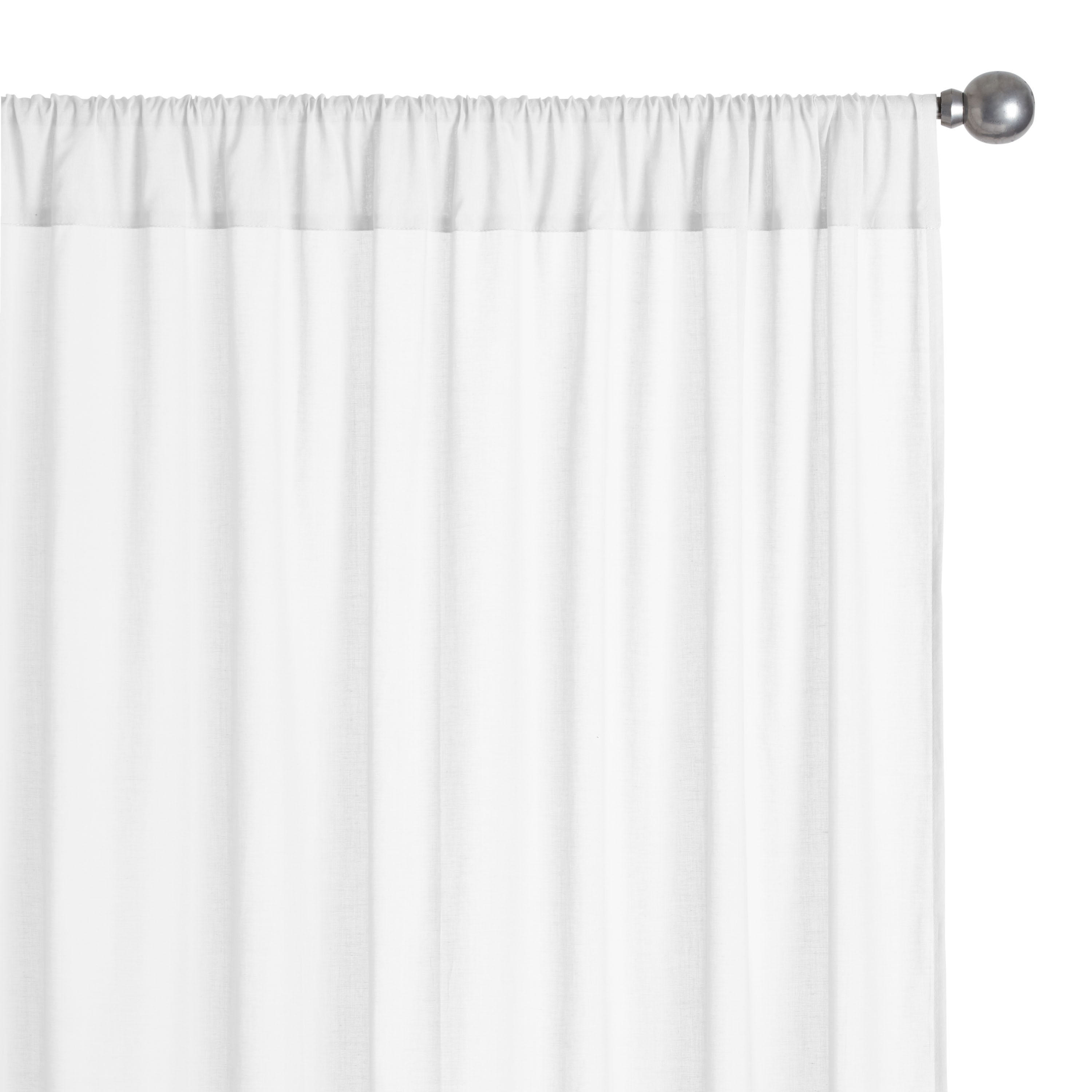 Cotton Voile Sleeve Top Curtains Set Of 2 | World Market