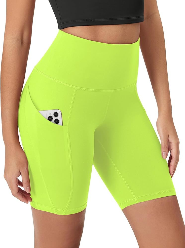 ODODOS Women's Tummy Control Biker Shorts 2.0 with Pockets High Waist Athletic Workout Yoga Short... | Amazon (US)