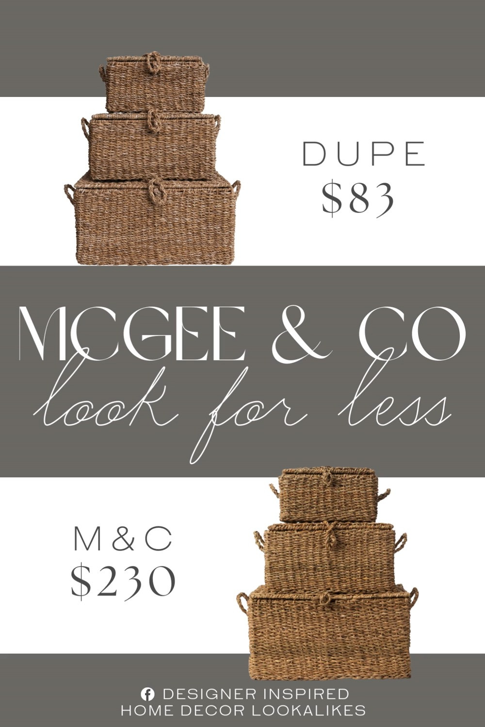 Inspired by McGee & Co Seagrass Box. Coastal Storage Box. Farmhouse Decorative Box. Woven Seagrass Box. Wicker Storage Box. Decorative Storage Box. Decorative Basket Box. Natural Seagrass Storage. Storage Trunk Box. 

Home more affordable option find copy cat similar look for less budget friendly affordable cheap cheaper beautiful pretty. Clearance sale coupon code discount code promo code luxury lookalike look a like Inspo inspiration inspired by idea ideas Love like these? I share multiple every day in my FB group.
#mcgeaandcoinspired #wovenstorage #decorativestorage #wickerbox #storagetrunk #homedecorinspo #wovenbasket 
#homeaccent 

 #LTKHome
