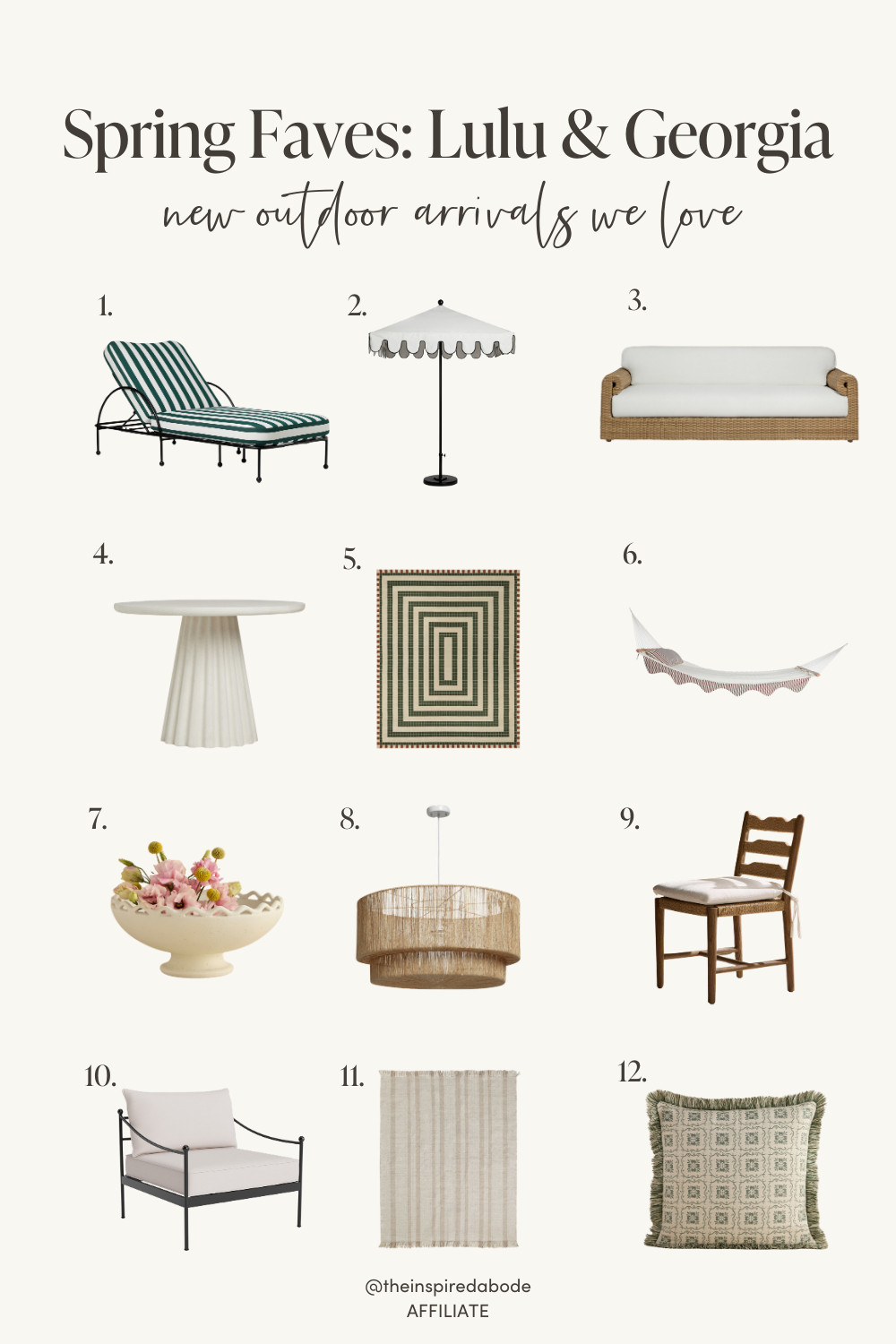 If you're refreshing your patio this season, the new Lulu & Georgia outdoor collection is full of timeless pieces designed for outdoor living. 

From sculptural lounge furniture to neutral rugs and beautiful dining tables, these pieces make outdoor entertaining feel effortless and elevated – our favorite combo! 🤍 

 #LTKSpringSale #LTKSeasonal #LTKHome