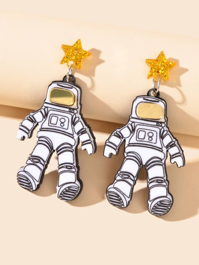 Astronaut Drop Earrings
   SKU: sj2111035657754551      
          (352 Reviews)
            US$2... | SHEIN