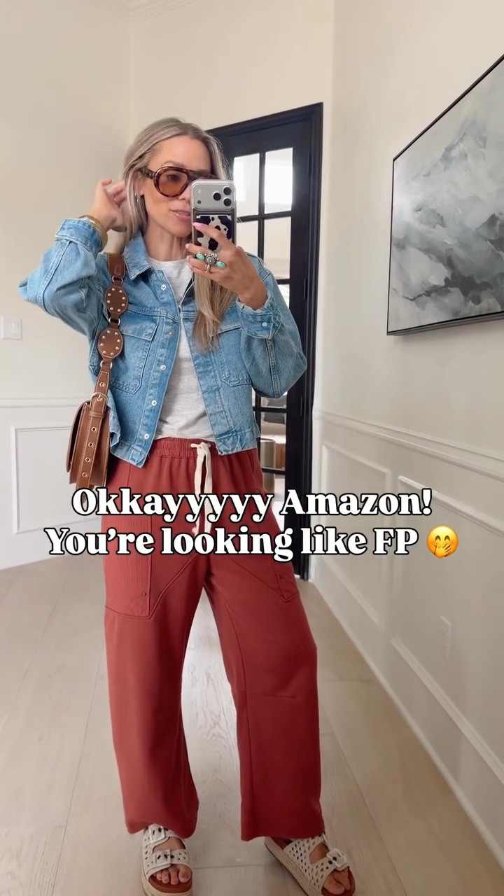 🤍 Looks identical to the $150 ones for $39 🤭🙌🏼🛒🔗 
Wearing size s / my tts 
