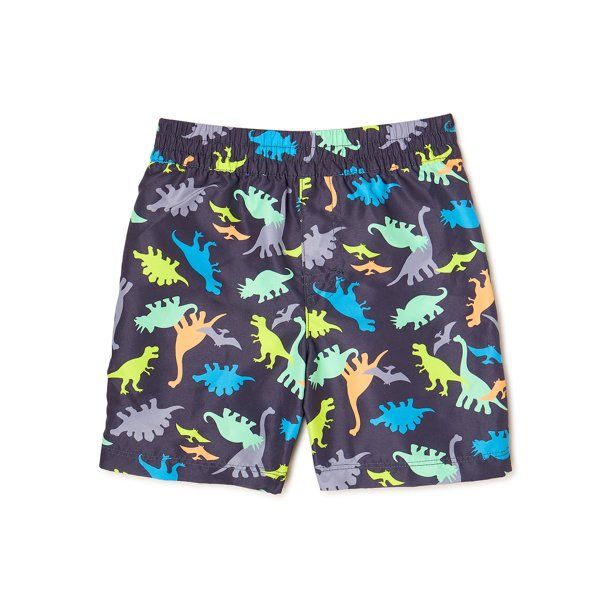 Wonder Nation Toddler Boys Dinosaur Swim Shorts, Sizes 12M-5T - Walmart.com | Walmart (US)