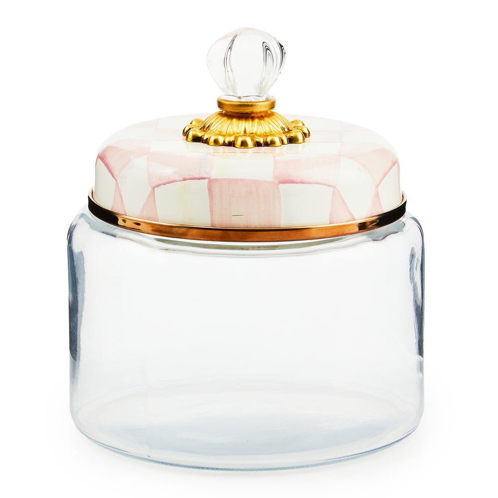 Rosy Check Small Kitchen Canister | MacKenzie-Childs
