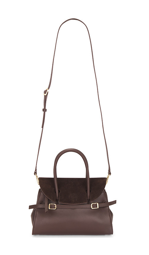 SIMKHAI Small River Top Handle Bag in Brown. | Revolve Clothing (Global)