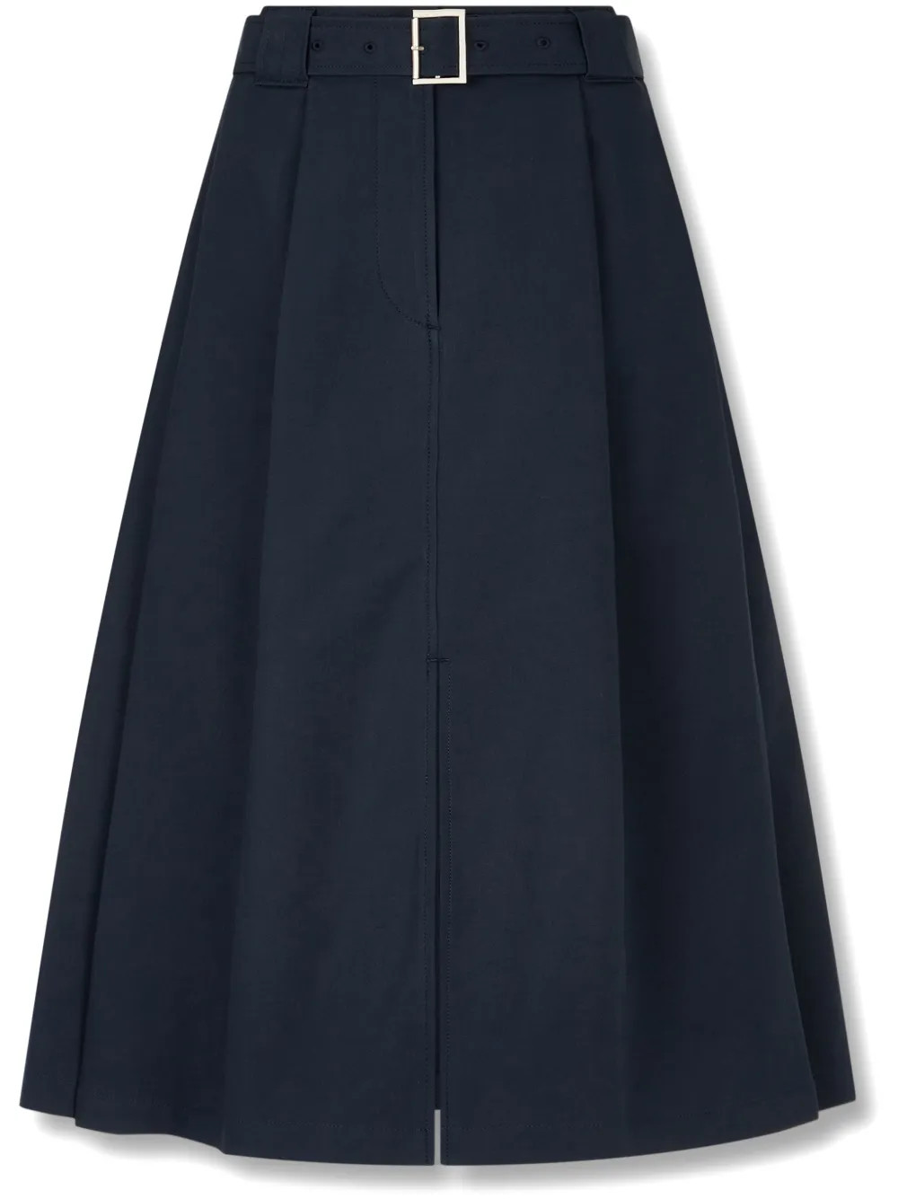 STUDIO TOMBOY City Belted two-tuck Skirt | Blue | FARFETCH | Farfetch Global