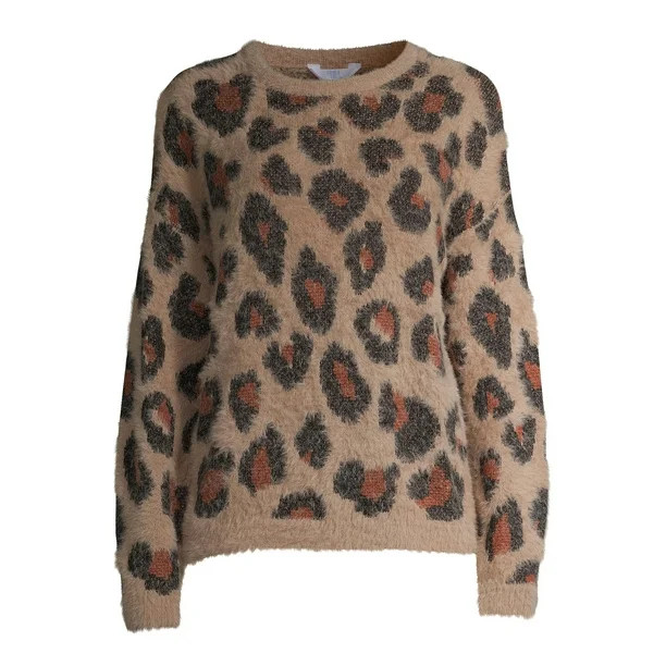 Time and Tru Women's Eyelash Sweater | Walmart (US)