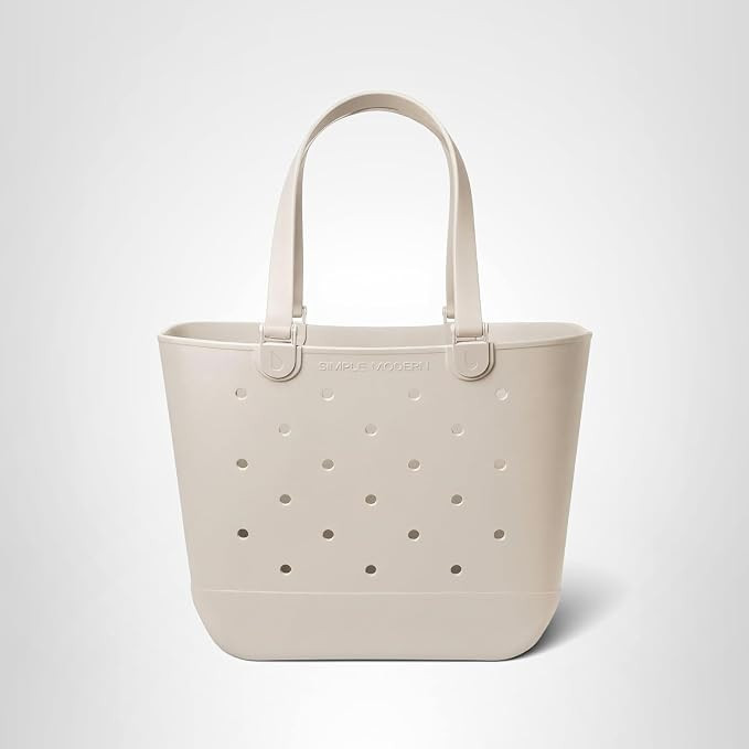 Simple Modern Extra-Large Beach Bag | Waterproof Getaway Rubber Tote with Zipper Pocket for Trave... | Amazon (US)