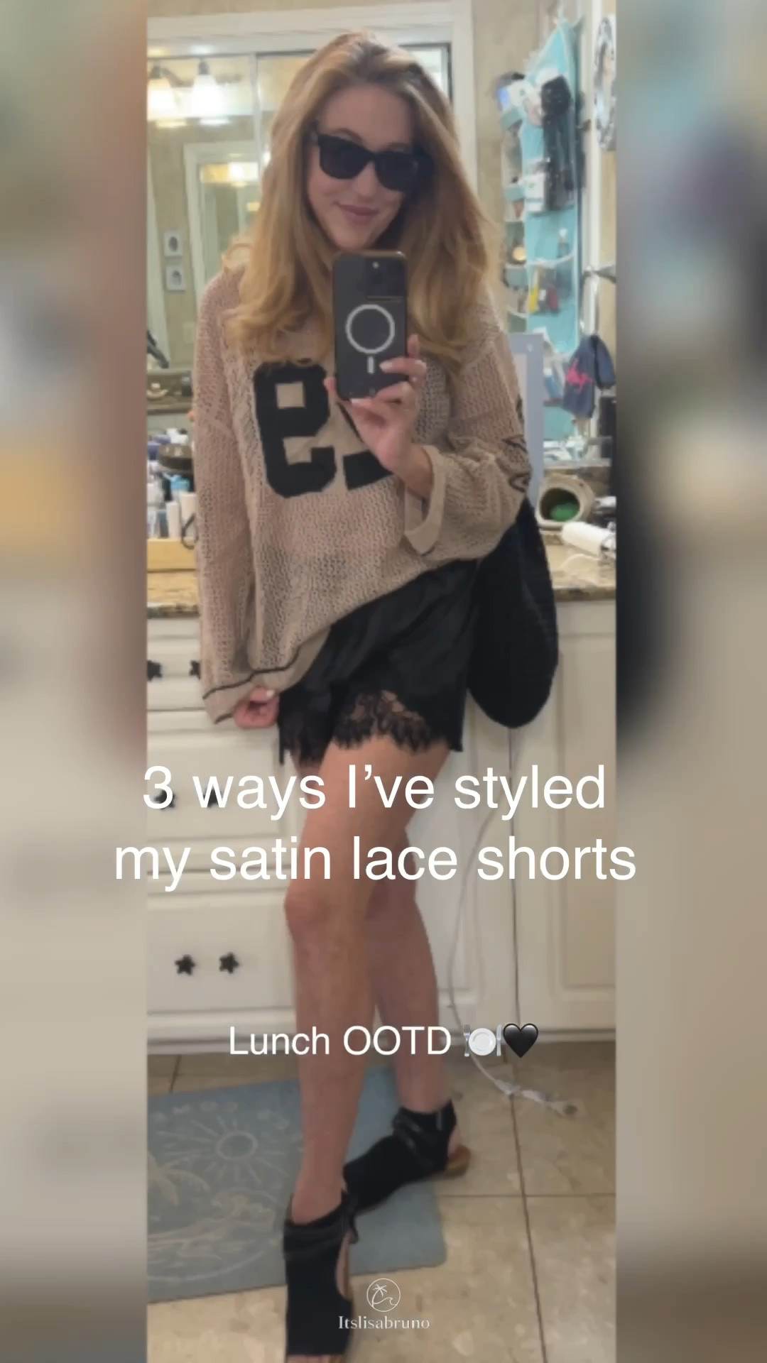 Satin + lace shorts have officially become one of my favorite wardrobe pieces 🖤

Three recent ways I’ve styled them — from casual to a little more dressed up (and yes, one was for dance class 😉).

Shop the shorts + outfit details on my LTK. Also linked: Amazon, Gap, Ray-Ban Meta & more. 🖤

#SatinShorts #LaceShorts #OutfitIdeas #OOTD #StyleInspo #AmazonFashion

#LTKootd #LTKActive #LTKSaleAlert