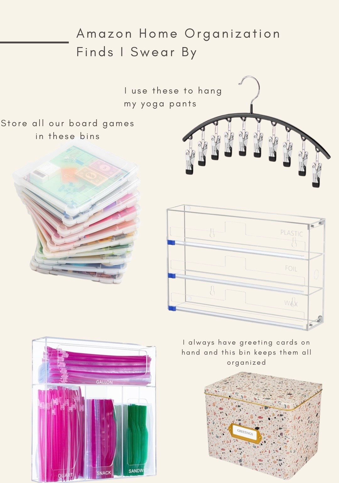 These are Amazon must buys to keep your home organized!

Amazon home, Amazon organization, affordable organization, board game organization, closet organizationn
