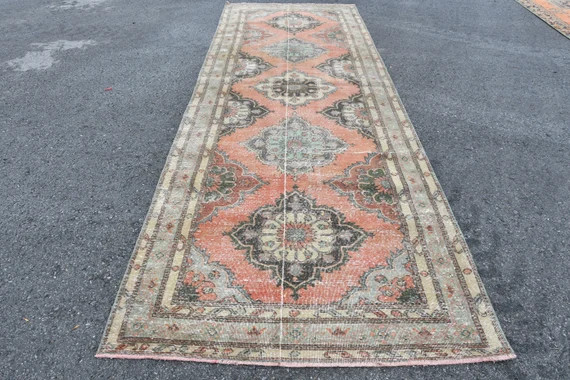 Turkish Rug Kitchen Rug Hallway Rug 4.6x13.7 feet Runner | Etsy | Etsy (US)
