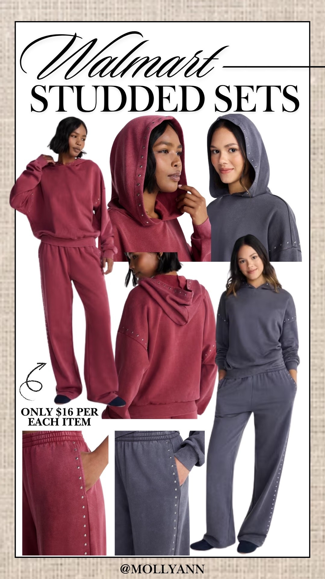 walmart studded sweat set!!!

#LTKmomlife #LTKootd #LTKgrwm