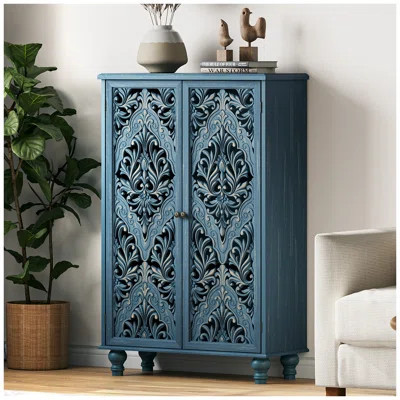 Tall Storage Cabinet,Accent Chest,Accent Cabinet with Doors,Sideboard Buffet with Shelves | Wayfair North America