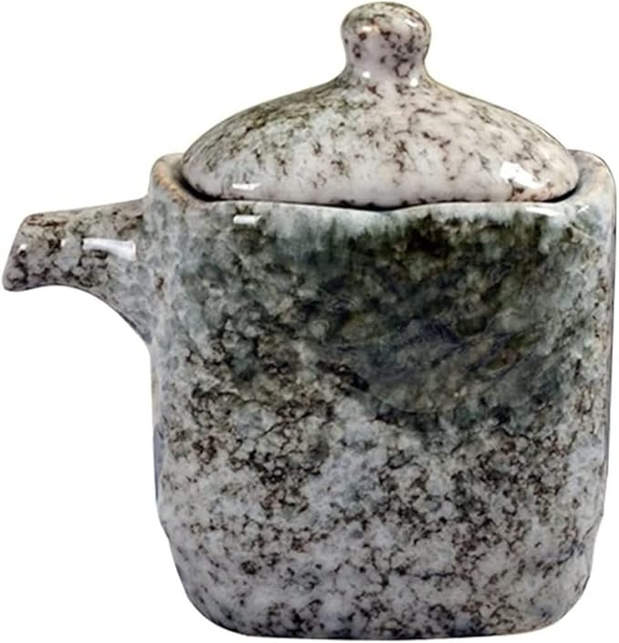 KUKAX Oil And Vinegar Dispenser Olive Oil Dispenser Bottle,Oil and Vinegar Cruet,Creative Ceramic... | Amazon (US)