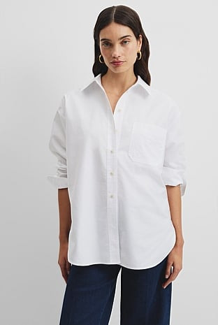 Oversized Australian Cotton Oxford Shirt | Country Road