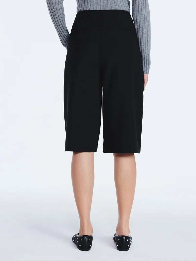 Scoop Women's and Women's Plus Pleated Culotte Pants, 22.5'' Inseam, Sizes 0-26W | Walmart (US)