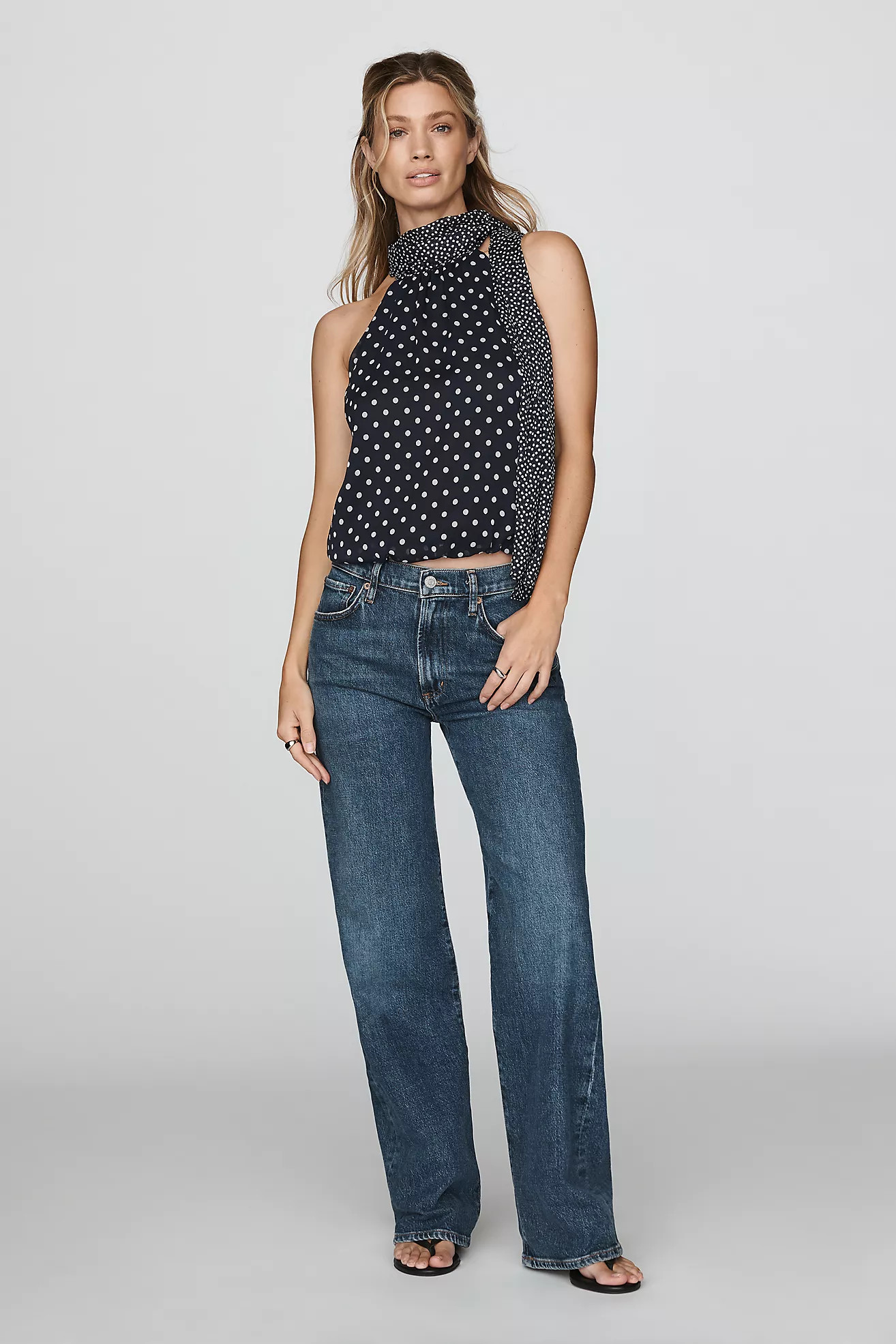 Maeve Mock-Neck Bubble Top | Anthropologie (US)