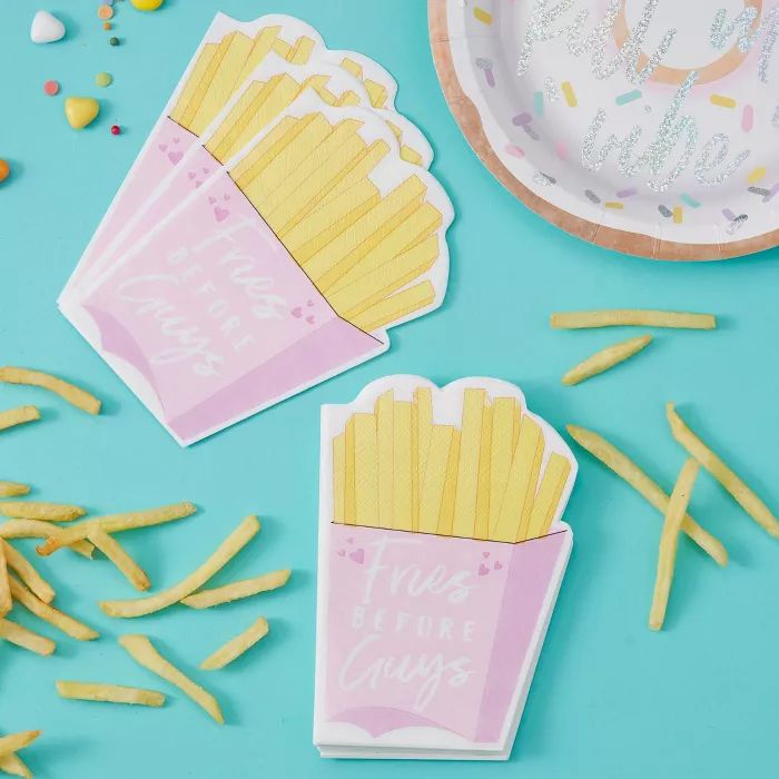 &#34;Fries Over Guys&#34; Disposable Napkins | Target