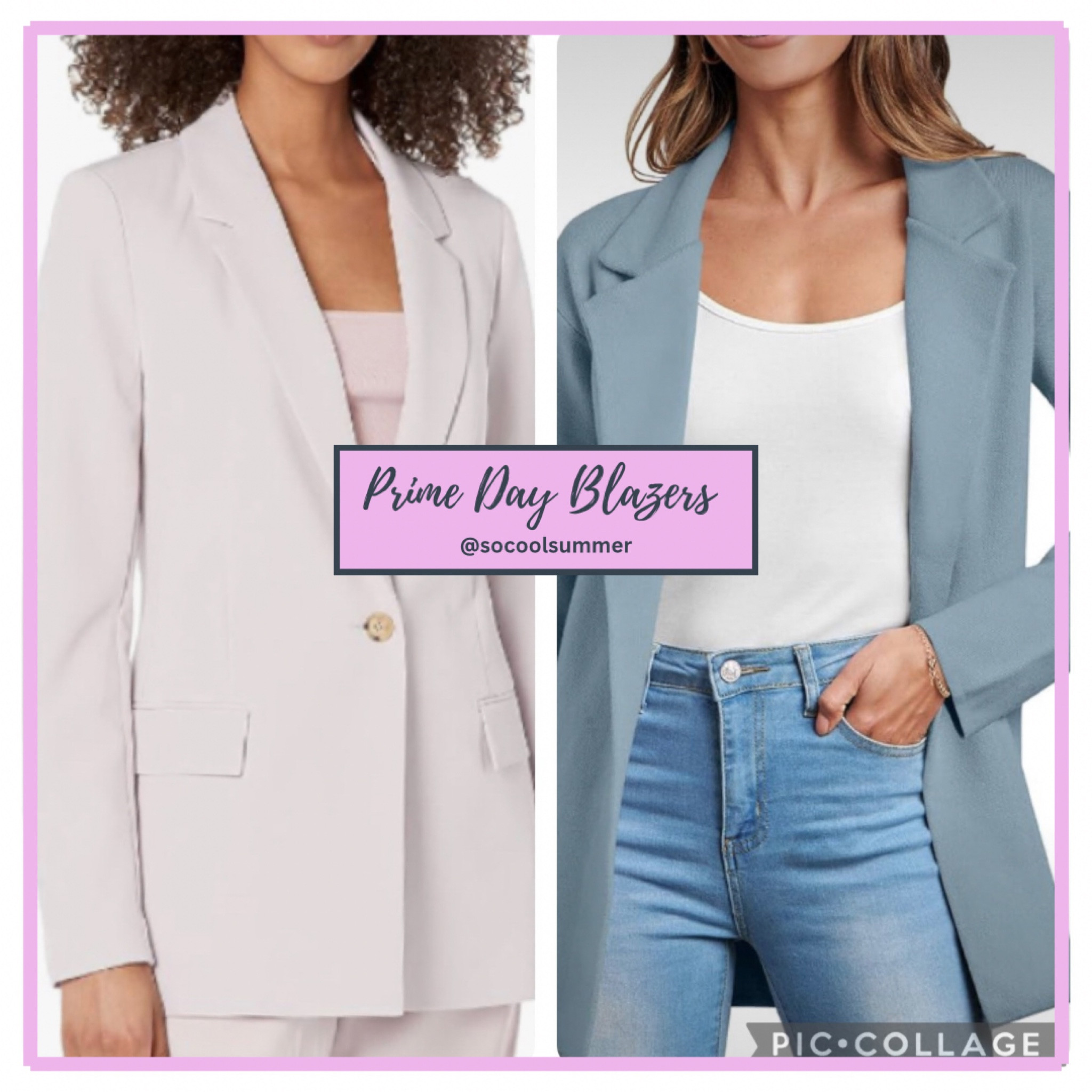 Blazers on sale for prime day!  Dusty blue and a lilac/beige look like great summer options!

#LTKfindsunder50 #LTKxPrime #LTKsalealert