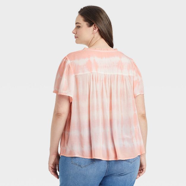 Women's Short Sleeve V-Neck Henley T-Shirt - Knox Rose™ | Target