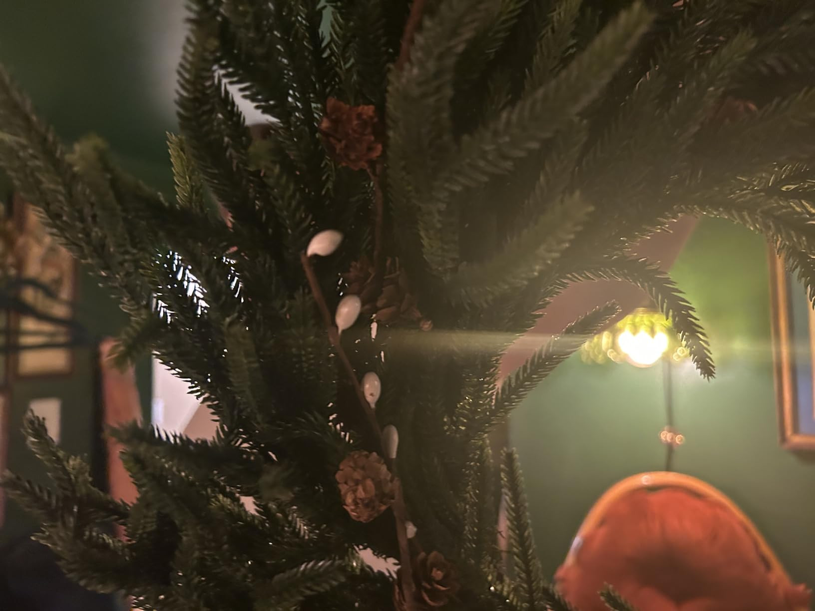 24 Inch Pine Wreath Christmas Wreaths for Front Door, Real Touch Pine Wreath Large Artificial Gre... | Amazon (US)