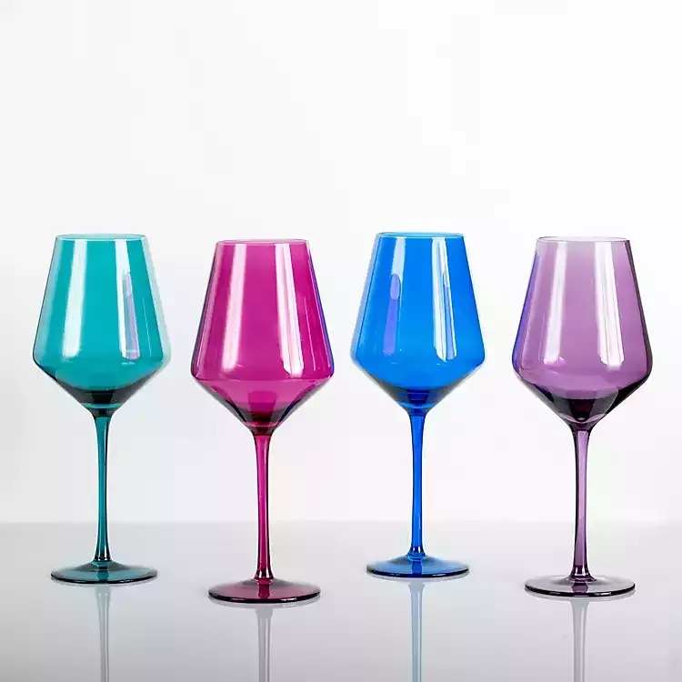 Colored Wine Glasses Set of 6 - … curated on LTK